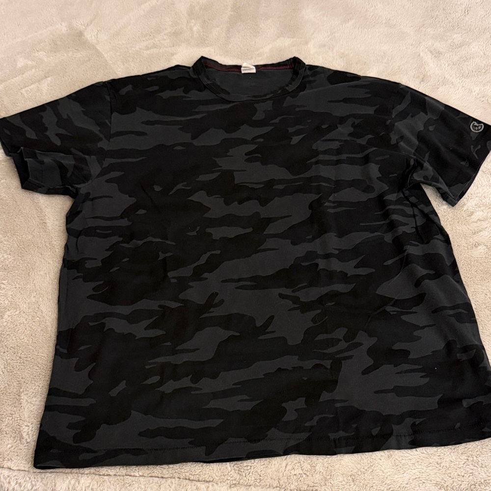 Vintage Champion + Todd Snyder Black Camouflage Short Sleeve Tee